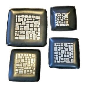 Beekman Home mosaic pebbles dinner set *small defect*